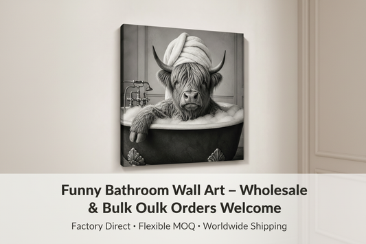 Stop Searching for Bathroom Decor That Actually Sells — This Funny Animal Canvas Is Your Answer