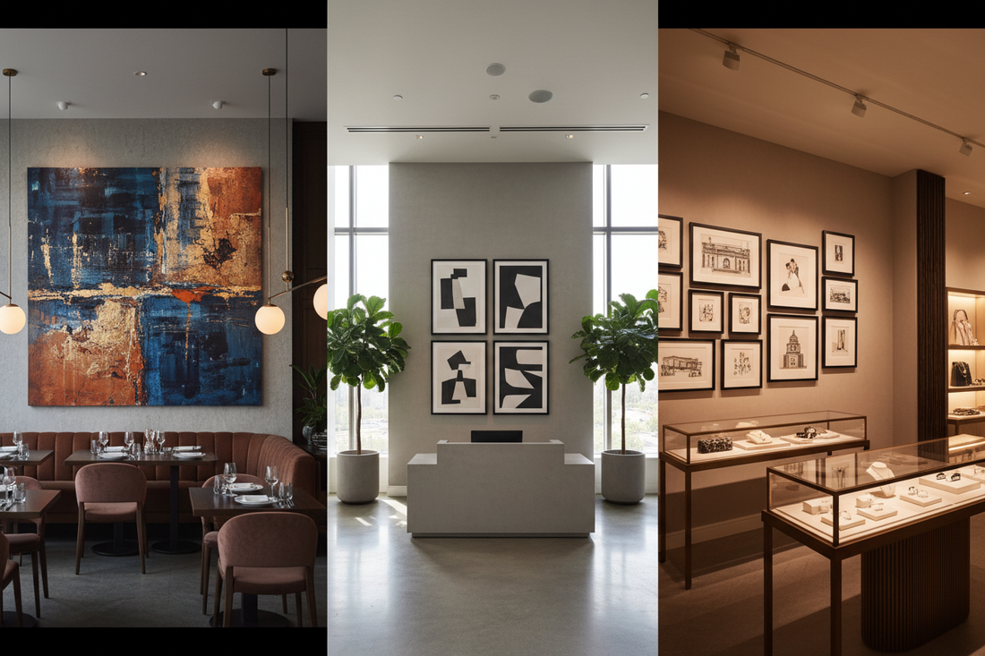 Canvas Wall Art for Business Spaces: Industries That Transform Their Interiors with Artwork