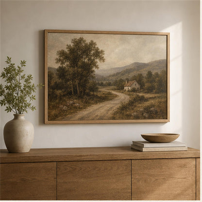Wholesale Vintage Framed Canvas Wall Art | Quiet Countryside | Bulk Orders Welcome