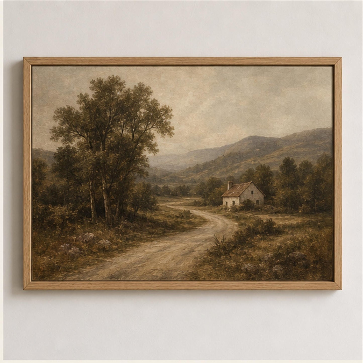 Wholesale Vintage Framed Canvas Wall Art | Quiet Countryside | Bulk Orders Welcome