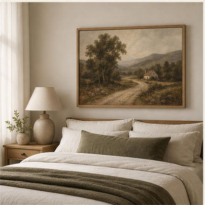 Wholesale Vintage Framed Canvas Wall Art | Quiet Countryside | Bulk Orders Welcome
