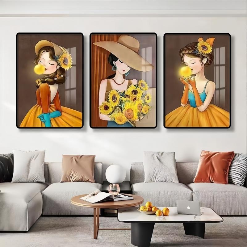 Botanical Leaf Canvas Wall Art Set