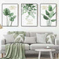 Botanical Leaf Canvas Wall Art Set
