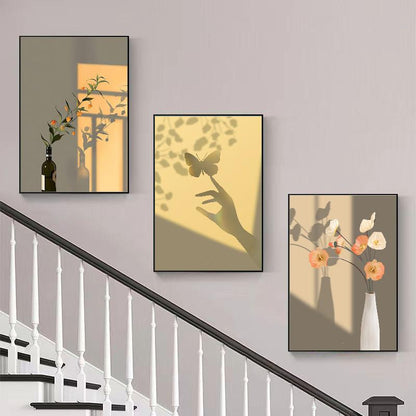 Nordic minimalist staircase wall art set - Design A